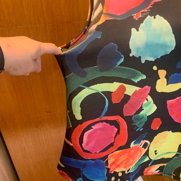 Colourful Tank fits like a 2X - Picture 4 of 6